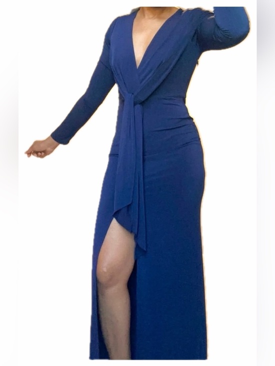 Forever 21 Dresses & Skirts - Navy Blue Maxi Dress with slit